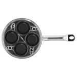 CHLOED 4-cup Stainless Steel Egg Poacher Set, Resto Series - Image 7