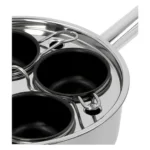 CHLOED 4-cup Stainless Steel Egg Poacher Set, Resto Series - Image 8