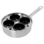 CHLOED 4-cup Stainless Steel Egg Poacher Set, Resto Series - Image 9