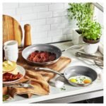 CHLOED 2pc Stainless Steel Ceramic Non-Stick Fry Pan Duo Set, CLAD H3 Ceramic Non-Stick Series - Image 3