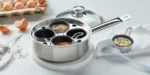CHLOED 4-cup Stainless Steel Egg Poacher Set, Resto Series - Image 14