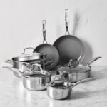 CHLOED 2pc Stainless Steel Ceramic Non-Stick Fry Pan Duo Set, CLAD H3 Ceramic Non-Stick Series - Image 4